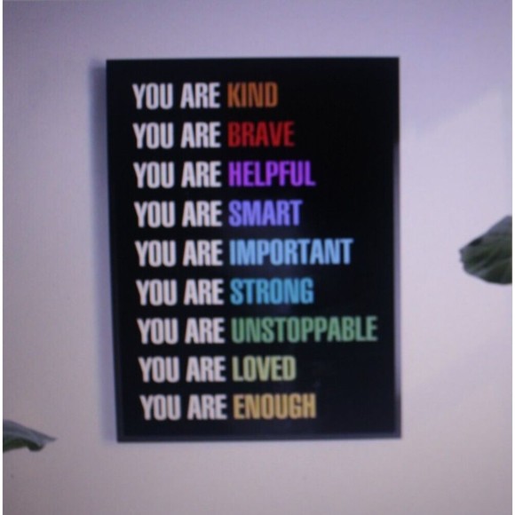 Colorful Inspirational Quote Canvas Poster Unframed Living Room Decor Art Print - Picture 3 of 5